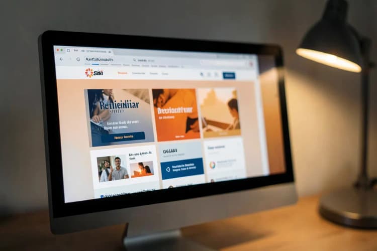 Pessoa simulando aposentadoria em computador com site do INSS aberto.