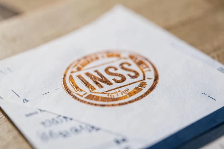 Um carimbo do INSS em um formulário oficial.